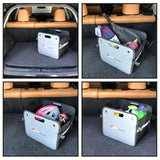 Trunk Organizers For SUV by Higher Gear - Trunk Organizer for Car, Auto, Truck - Reinforced Handles, 3 Interior Mesh Pockets, Collapsible Rigid Folding Bottom | Plus eBook